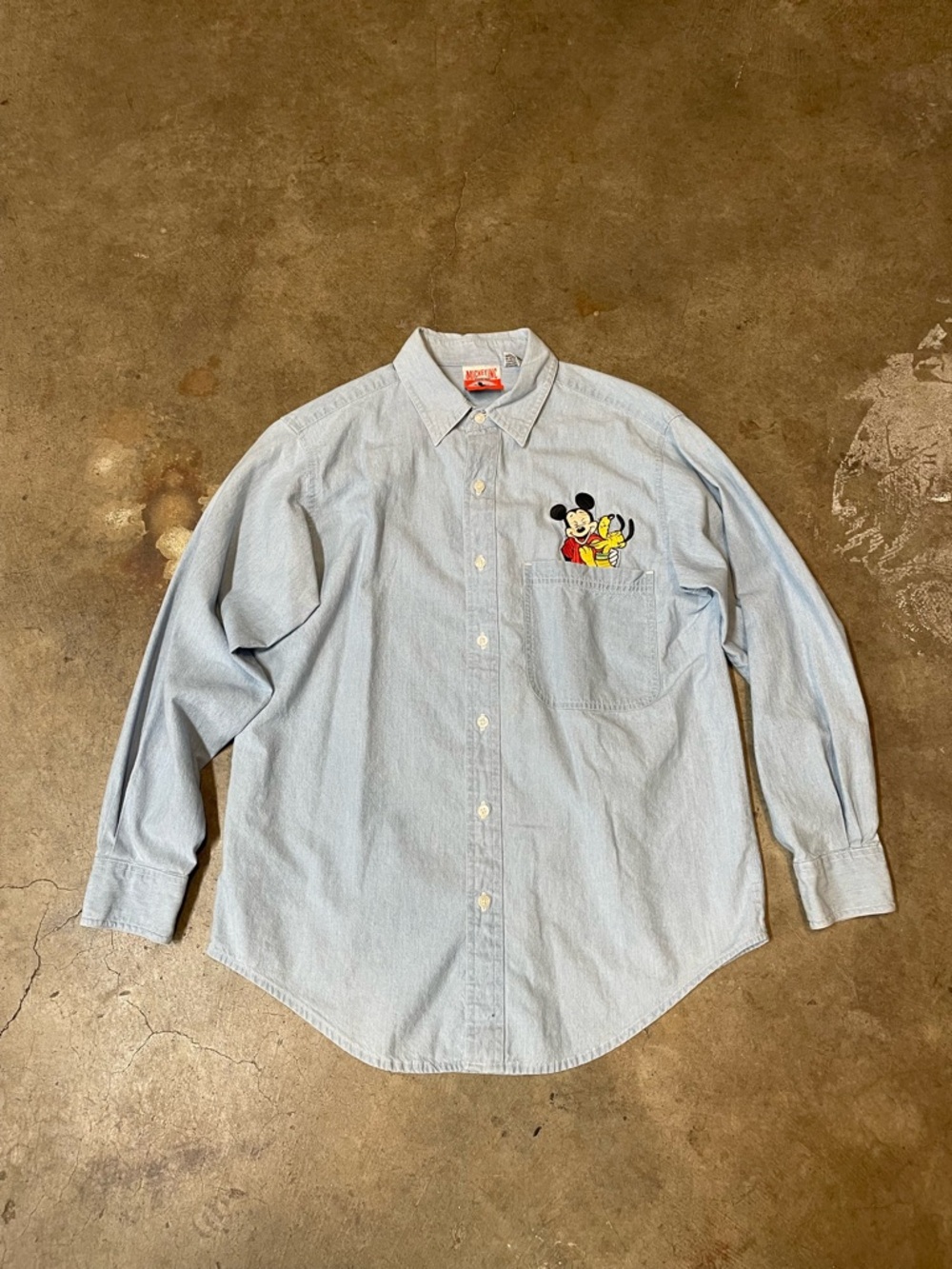 Vintage Disney Button Up Jean Shirt